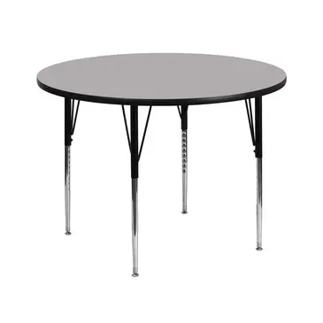 Flash Furniture XU-A42-RND-GY-H-A-GG Table, Indoor, Activity