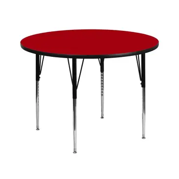 Flash Furniture XU-A42-RND-RED-T-A-GG Table, Indoor, Activity