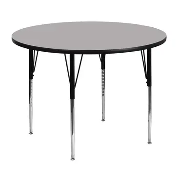 Flash Furniture XU-A48-RND-GY-H-A-GG Table, Indoor, Activity