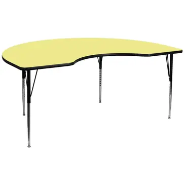 Flash Furniture XU-A4896-KIDNY-YEL-T-A-GG Table, Indoor, Activity
