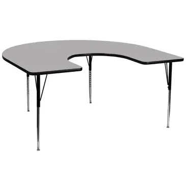 Flash Furniture XU-A6066-HRSE-GY-T-A-GG Table, Indoor, Activity