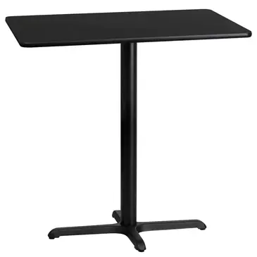 Flash Furniture XU-BLKTB-2442-T2230B-GG Table, Indoor, Bar Height