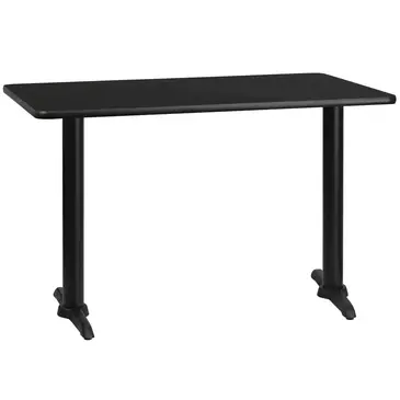 Flash Furniture XU-BLKTB-3048-T0522-GG Table, Indoor, Dining Height