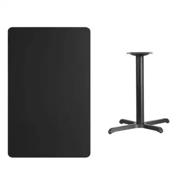 Flash Furniture XU-BLKTB-3048-T2230-GG Table, Indoor, Dining Height