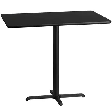 Flash Furniture XU-BLKTB-3048-T2230B-GG Table, Indoor, Bar Height