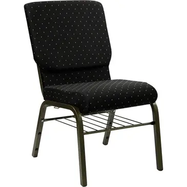 Flash Furniture XU-CH-60096-BK-BAS-GG Chair, Side, Stacking, Indoor