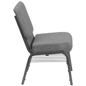 Flash Furniture XU-CH0221-GY-SV-BAS-GG Chair, Side, Stacking, Indoor