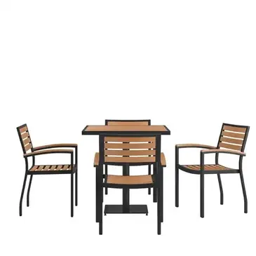 Flash Furniture XU-DG-104560064-GG Chair & Table Set, Outdoor