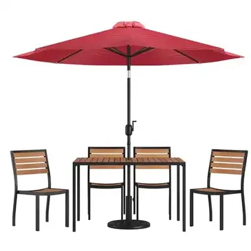 Flash Furniture XU-DG-304860364-UB19BRD-GG Chair & Table Set, Outdoor