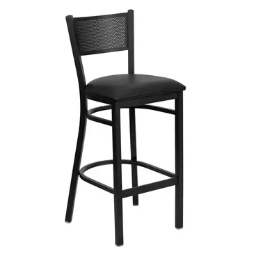 Flash Furniture XU-DG-60116-GRD-BAR-BLKV-GG Bar Stool, Indoor