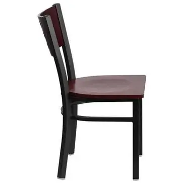Flash Furniture XU-DG-60117-MAH-MTL-GG Chair, Side, Indoor