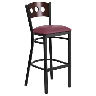 Flash Furniture XU-DG-60516-WAL-BAR-BURV-GG Bar Stool, Indoor