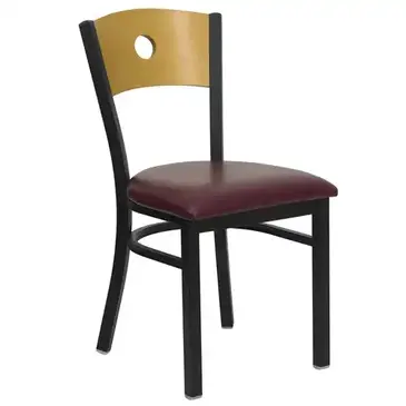 Flash Furniture XU-DG-6F2B-CIR-BURV-GG Chair, Side, Indoor