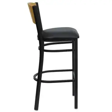 Flash Furniture XU-DG-6F6B-CIR-BAR-BLKV-GG Bar Stool, Indoor