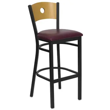 Flash Furniture XU-DG-6F6B-CIR-BAR-BURV-GG Bar Stool, Indoor