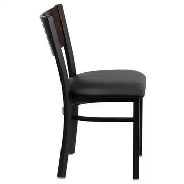 Flash Furniture XU-DG-6G5B-WAL-BLKV-GG Chair, Side, Indoor
