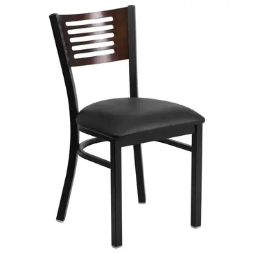 Flash Furniture XU-DG-6G5B-WAL-BLKV-GG Chair, Side, Indoor