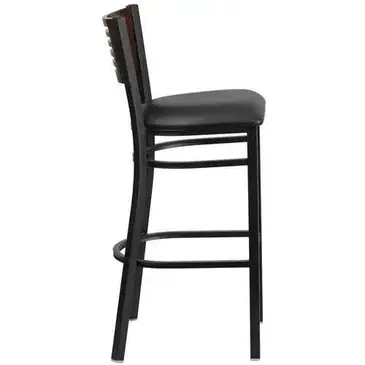 Flash Furniture XU-DG-6H1B-WAL-BAR-BLKV-GG Bar Stool, Indoor