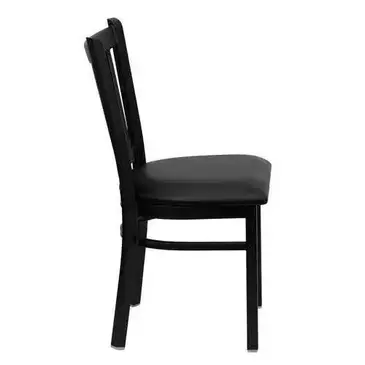 Flash Furniture XU-DG-6Q2B-VRT-BLKV-GG Chair, Side, Indoor