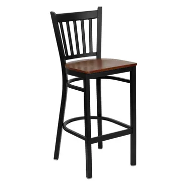 Flash Furniture XU-DG-6R6B-VRT-BAR-CHYW-GG Bar Stool, Indoor