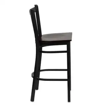 Flash Furniture XU-DG-6R6B-VRT-BAR-MAHW-GG Bar Stool, Indoor