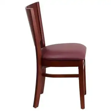 Flash Furniture XU-DG-W0094B-MAH-BURV-GG Chair, Side, Indoor