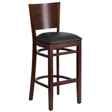 Flash Furniture XU-DG-W0094BAR-WAL-BLKV-GG Bar Stool, Indoor