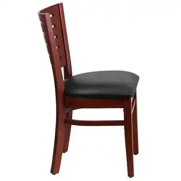 Flash Furniture XU-DG-W0108-MAH-BLKV-GG Chair, Side, Indoor