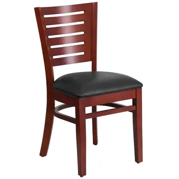 Flash Furniture XU-DG-W0108-MAH-BLKV-GG Chair, Side, Indoor