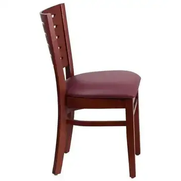 Flash Furniture XU-DG-W0108-MAH-BURV-GG Chair, Side, Indoor