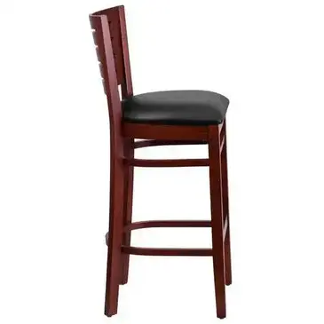 Flash Furniture XU-DG-W0108BBAR-MAH-BLKV-GG Bar Stool, Indoor