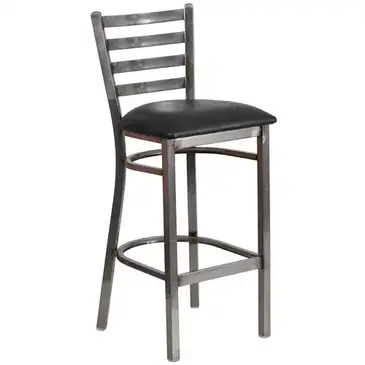 Flash Furniture XU-DG697BLAD-CLR-BAR-BLKV-GG Bar Stool, Indoor