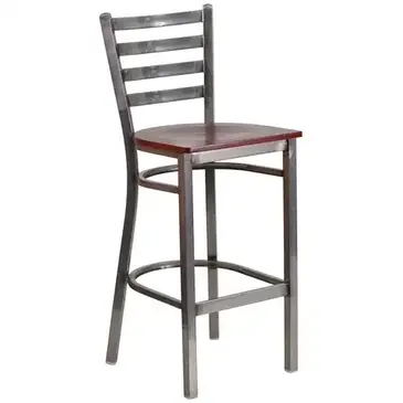 Flash Furniture XU-DG697BLAD-CLR-BAR-MAHW-GG Bar Stool, Indoor