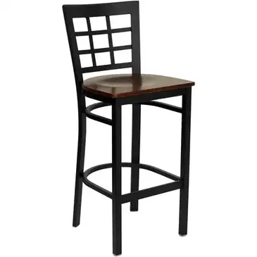 Flash Furniture XU-DG6R7BWIN-BAR-MAHW-GG Bar Stool, Indoor