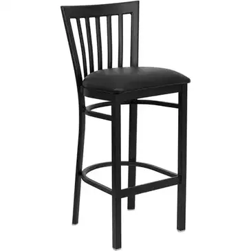 Flash Furniture XU-DG6R8BSCH-BAR-BLKV-GG Bar Stool, Indoor