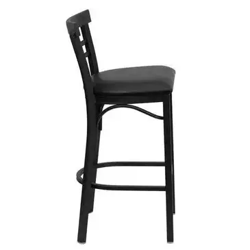 Flash Furniture XU-DG6R9BLAD-BAR-BLKV-GG Bar Stool, Indoor