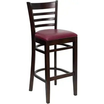 Flash Furniture XU-DGW0005BARLAD-WAL-BURV-GG Bar Stool, Indoor