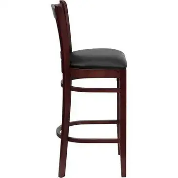 Flash Furniture XU-DGW0008BARVRT-MAH-BLKV-GG Bar Stool, Indoor