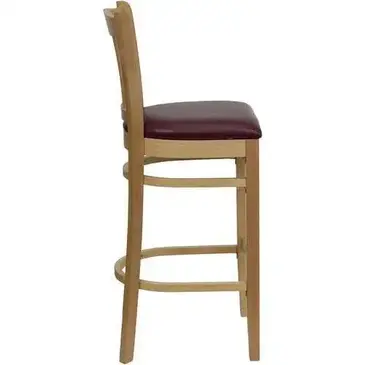 Flash Furniture XU-DGW0008BARVRT-NAT-BURV-GG Bar Stool, Indoor