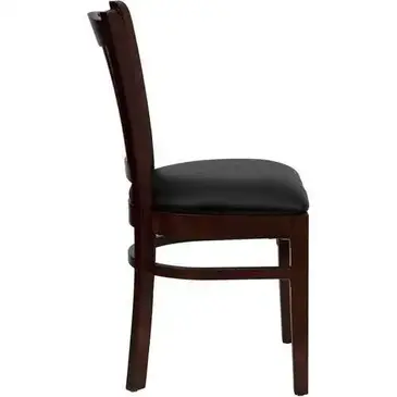 Flash Furniture XU-DGW0008VRT-MAH-BLKV-GG Chair, Side, Indoor