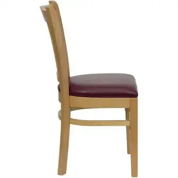 Flash Furniture XU-DGW0008VRT-NAT-BURV-GG Chair, Side, Indoor