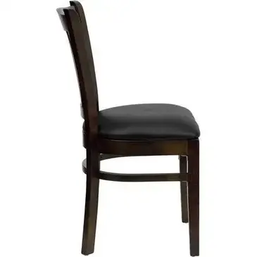 Flash Furniture XU-DGW0008VRT-WAL-BLKV-GG Chair, Side, Indoor