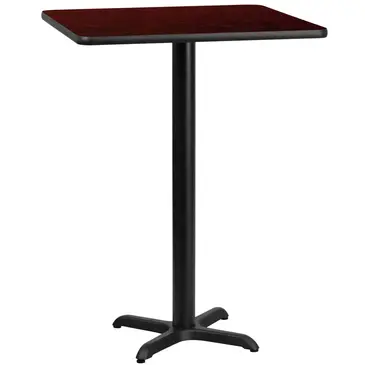 Flash Furniture XU-MAHTB-2424-T2222B-GG Table, Indoor, Bar Height