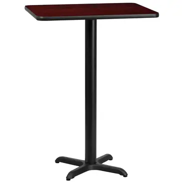 Flash Furniture XU-MAHTB-2430-T2222B-GG Table, Indoor, Bar Height