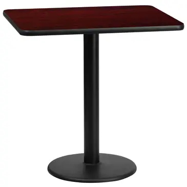 Flash Furniture XU-MAHTB-2430-TR18-GG Table, Indoor, Dining Height