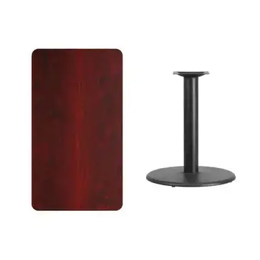 Flash Furniture XU-MAHTB-2442-TR24-GG Table, Indoor, Dining Height