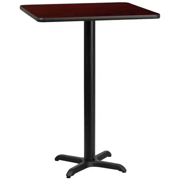 Flash Furniture XU-MAHTB-3030-T2222B-GG Table, Indoor, Bar Height