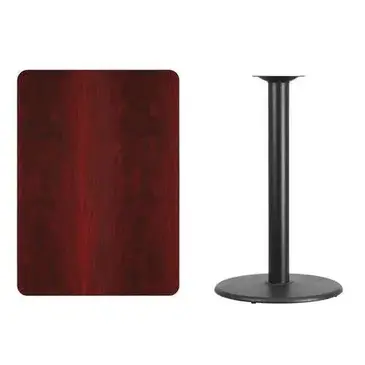 Flash Furniture XU-MAHTB-3042-TR24B-GG Table, Indoor, Bar Height