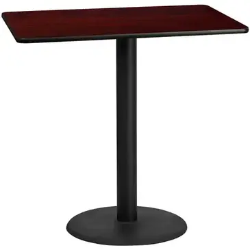 Flash Furniture XU-MAHTB-3048-TR24B-GG Table, Indoor, Bar Height