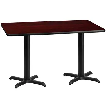 Flash Furniture XU-MAHTB-3060-T2222-GG Table, Indoor, Dining Height